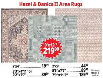 Ocean State Job Lot Hazel & Danica II Area Rugs offer