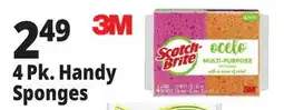 Ocean State Job Lot Scotch-Brite Ocelo Multi-Purpose 3M Sponges 4 Count offer