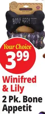 Ocean State Job Lot Winifred & Lily 2 Pk. Bone Appetit offer