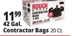 Ocean State Job Lot Rough Stuff 42 Gal Contractor Trash Bags 20 Count offer