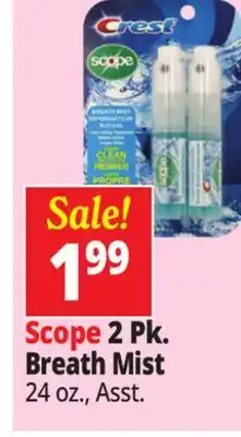 Ocean State Job Lot Crest Scope Breath Mist Spray 2 pk 0.24 oz offer