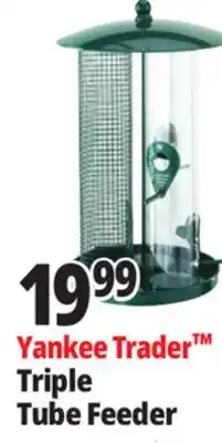 Ocean State Job Lot Three Tube Bird Feeder Green offer