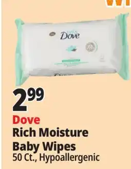Ocean State Job Lot Dove Rich Moisture Baby Wipes offer