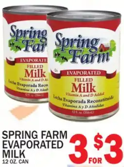 C Town SPRING FARM EVAPORATED MILK offer