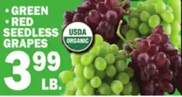 C Town GREEN, RED SEEDLESS GRAPES offer