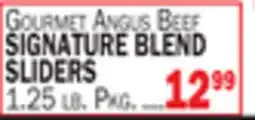 C Town GOURMET ANGUS BEEF SIGNATURE BLEND SLIDERS offer