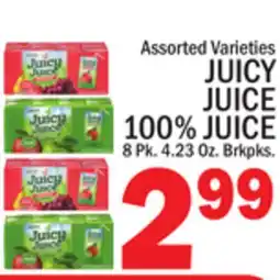 C Town JUICY JUICE 100% JUICE offer