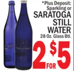 C Town Sparkling or SARATOGA STILL WATER offer