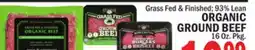 C Town ORGANIC GROUND BEEF offer
