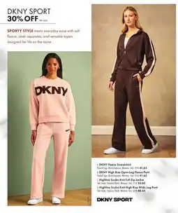 Boscov's DKNY Fleece Sweatshirt Flocked offer