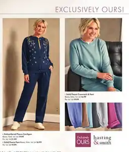 Boscov's Hasting & Smith Embroidered Fleece Cardigan offer