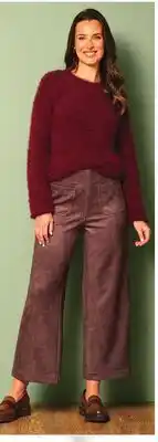 Boscov's ZAC & RACHEL Solid Eyelash Sweater Tawny port offer