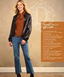Boscov's DEMOCRACY , Faux-Leather Bomber Jacket offer