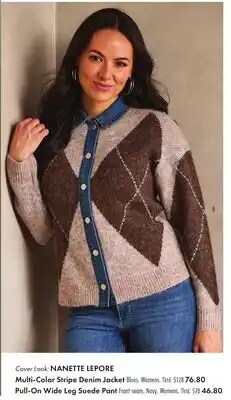 Boscov's Argyle Cardigan offer