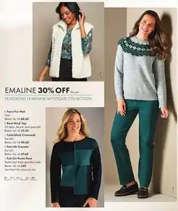 Boscov's EMALINE Faux-Fur Vest Cream offer