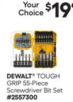Lowe's TOUGH GRIP 55-Piece Screwdriver Bit Set offer