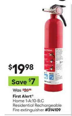 Lowe's Home 1-A:10-B:C Residential Rechargeable Fire extinguisher offer