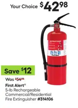 Lowe's 5-lb Rechargeable Commercial/Residential Fire Extinguisher offer