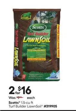 Lowe's 1.5-cu ft Turf Builder LawnSoil offer