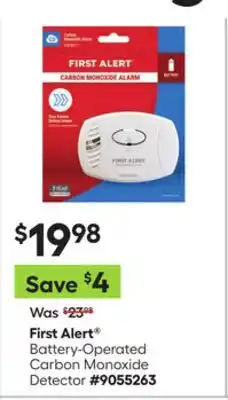 Lowe's Battery-Operated Carbon Monoxide Detector offer