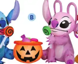 Lowe's 3.1ft Freestanding Lighted Disney LiLO & Stitch and Angel Jack-o'-Lantern Inflatable offer