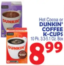 Bravo Supermarkets DUNKIN' COFFEE K-CUPS offer