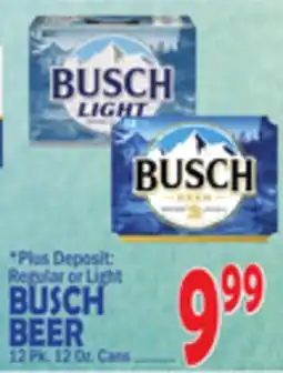 Bravo Supermarkets BUSCH BEER offer