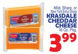 Bravo Supermarkets KRASDALE CHEDDAR CHEESE offer