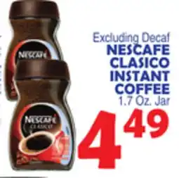 Bravo Supermarkets NESCAFE CLASICO INSTANT COFFEE offer