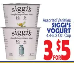 Bravo Supermarkets SIGGI'S YOGURT offer