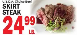 Bravo Supermarkets U.S.D.A Choice Beef Skirt Steak offer