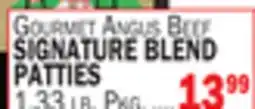 Bravo Supermarkets GOURMET ANGUS BEEF SIGNATURE BLEND PATTIES offer