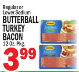 Bravo Supermarkets BUTTERBALL TURKEY BACON offer