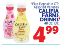 Bravo Supermarkets CALIFIA FARMS DRINKS offer