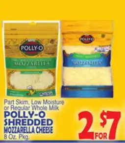 Bravo Supermarkets POLLY-O SHREDDED MOZZARELLA CHEESE offer