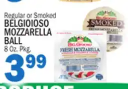 Bravo Supermarkets Regular or Smoked BELGIOIOSO MOZZARELLA BALL offer