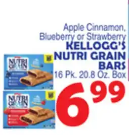 Bravo Supermarkets KELLOGG'S NUTRI GRAIN BARS offer
