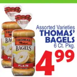 Bravo Supermarkets THOMAS' BAGELS offer
