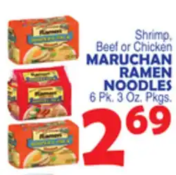 Bravo Supermarkets MARUCHAN RAMEN NOODLES offer