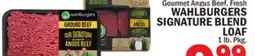 Bravo Supermarkets WAHLBURGERS SIGNATURE BLEND LOAF offer