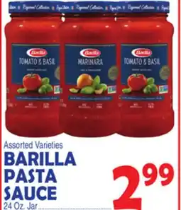 Bravo Supermarkets BARILLA PASTA SAUCE offer