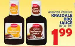 Bravo Supermarkets KRASDALE BBQ SAUCE offer