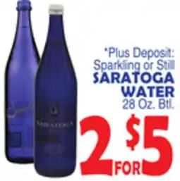 Bravo Supermarkets SARATOGA WATER offer