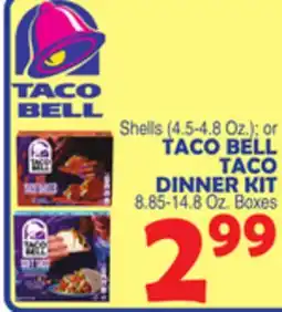 Bravo Supermarkets TACO BELL TACO DINNER KIT 8.85-14.8 Oz. Boxes offer