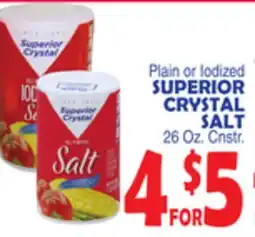 Bravo Supermarkets SUPERIOR CRYSTAL SALT offer