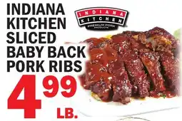 Bravo Supermarkets INDIANA KITCHEN SLICED BABY BACK PORK RIBS offer
