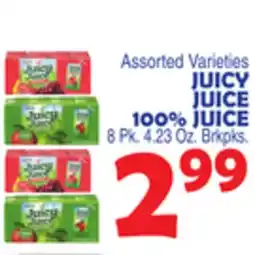 Bravo Supermarkets JUICY JUICE 100% JUICE offer