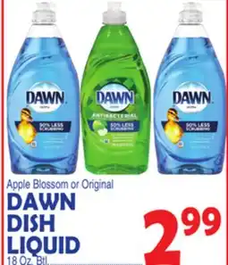 Bravo Supermarkets Apple Blossom or Original DAWN DISH LIQUID offer