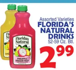 Bravo Supermarkets FLORIDA'S NATURAL DRINKS offer