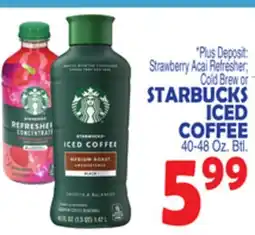 Bravo Supermarkets STARBUCKS ICED COFFEE offer